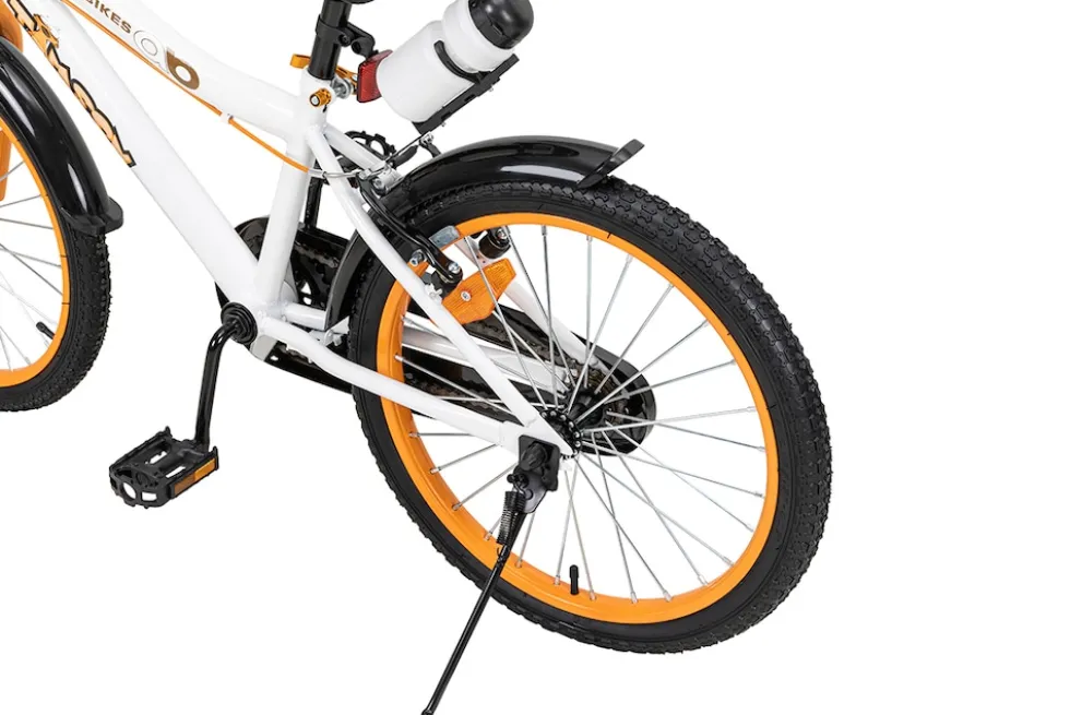 Actionbikes Kinderfahrrad Timson 20 Zoll, V-Brake-Bremsen, höhenverstellbar, Fahrradständer, Korb