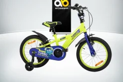 Actionbikes Kinderfahrrad Turbo 16 Zoll, Stützräder, V-Brake-Bremsen, Lenker-/Kettenschutz, Klingel