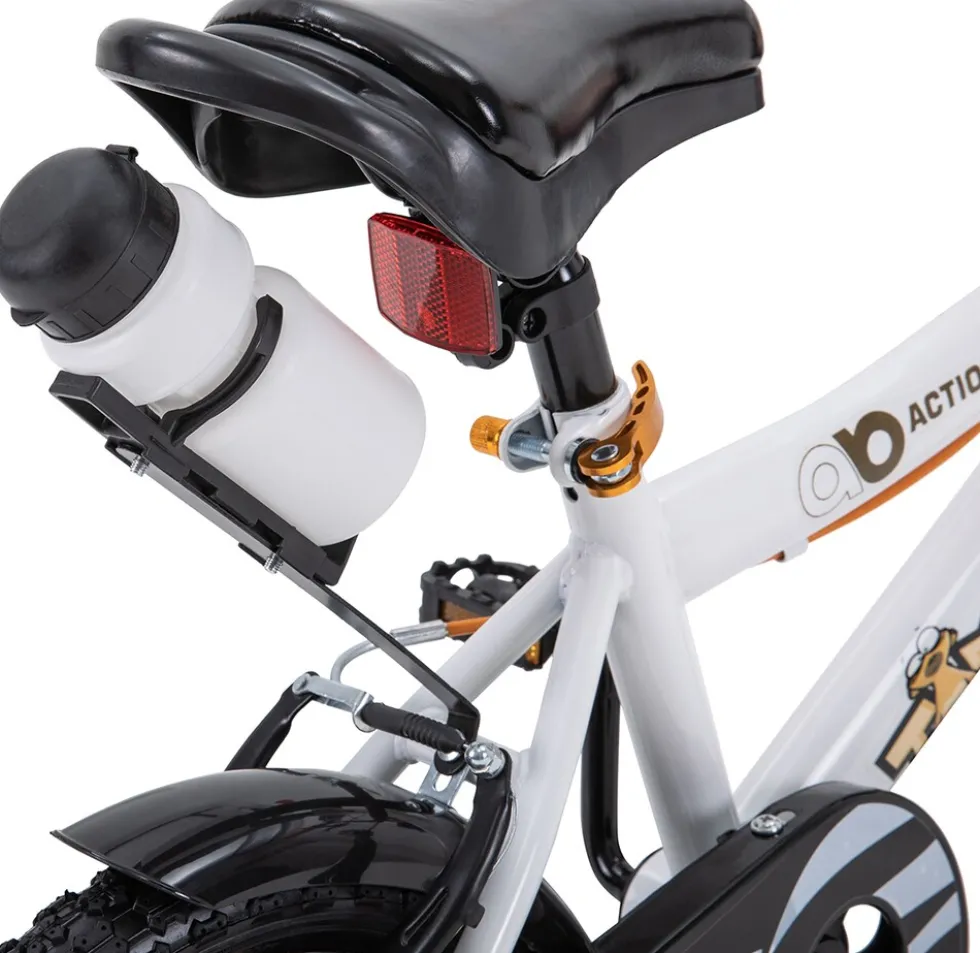 Actionbikes Kinderfahrrad Timson 12 Zoll, V-Brake-Bremsen, höhenverstellbar, Stützräder, Korb