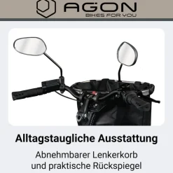 Agon Assist E Bike 28 Zoll Pedelec Damen Elektro Fahrrad 3 Gang Citybike tiefer Einstieg