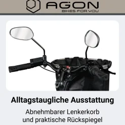 Agon Assist E Bike 28 Zoll Pedelec Damen Elektro Fahrrad 3 Gang Citybike tiefer Einstieg