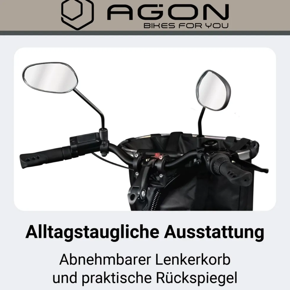 Agon Assist E Bike 28 Zoll Pedelec Damen Elektro Fahrrad 3 Gang Citybike tiefer Einstieg