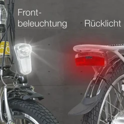 aktivelo Alu-Elektro-Faltrad Klapprad »Sport«, 20 Zoll