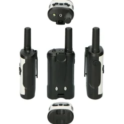Alecto FR-175 - Set von zwei Funkgeräten - Reichweite von bis zu 7 Kilometern, weiß/schwarz