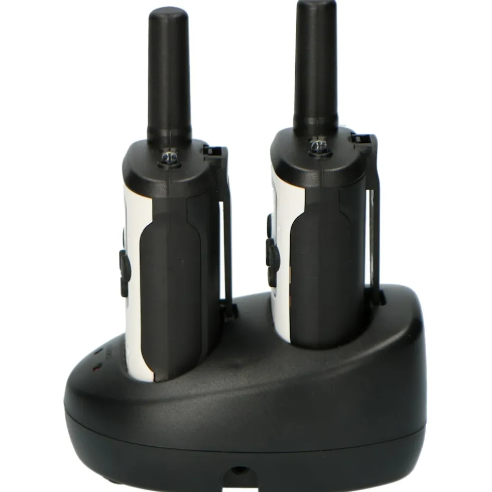 Alecto FR-175 - Set von zwei Funkgeräten - Reichweite von bis zu 7 Kilometern, weiß/schwarz