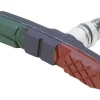 Allwetter V-Bremsschuhe für Alu-Felge, mit 6 mm Gewindebefestigung, 3 Komponenten, SHIMANO kompatibel, 2 Stück