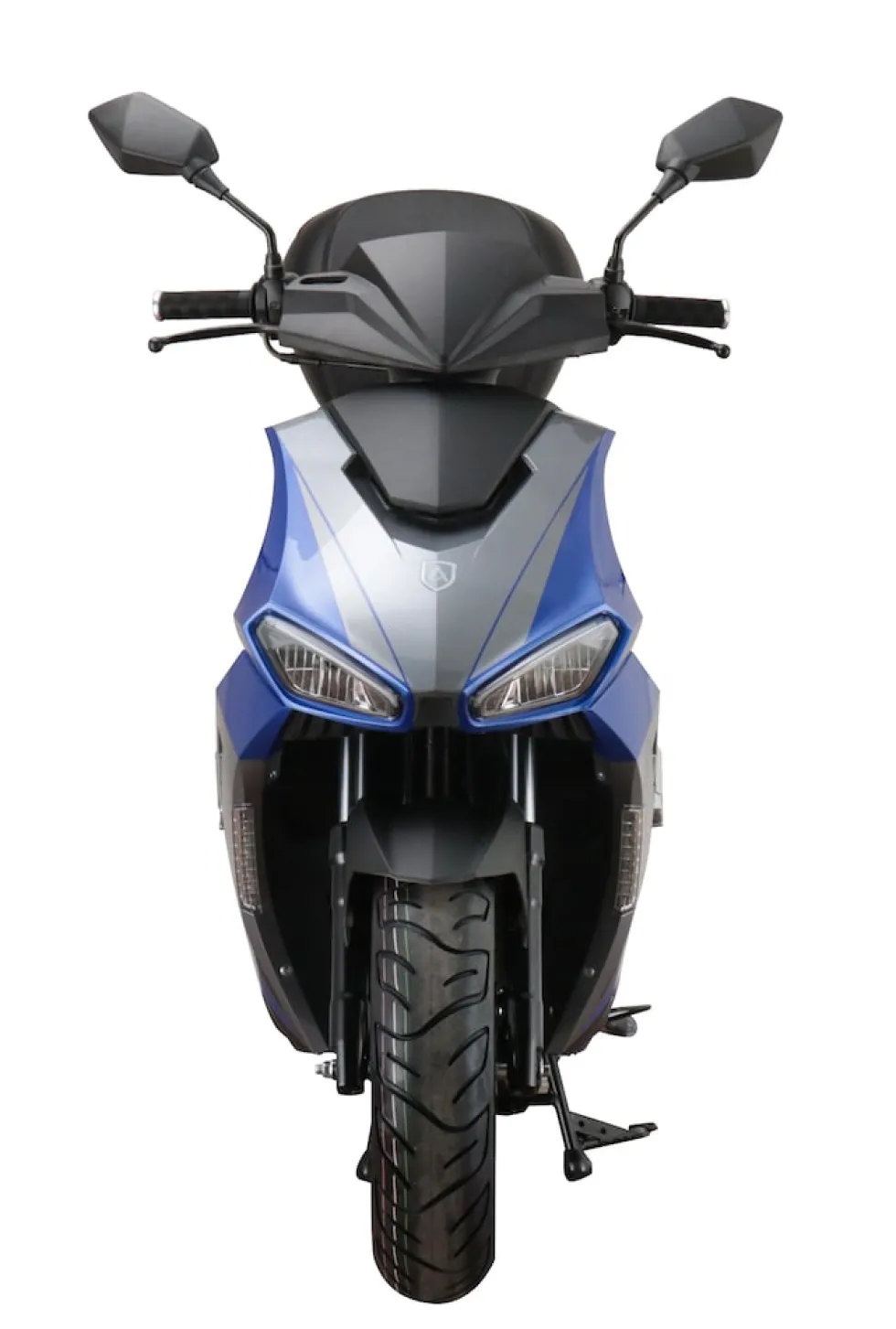Alpha Motors Motorroller Mustang FI 50 ccm 45 kmh EURO 5 blau-grau inkl. Topcase
