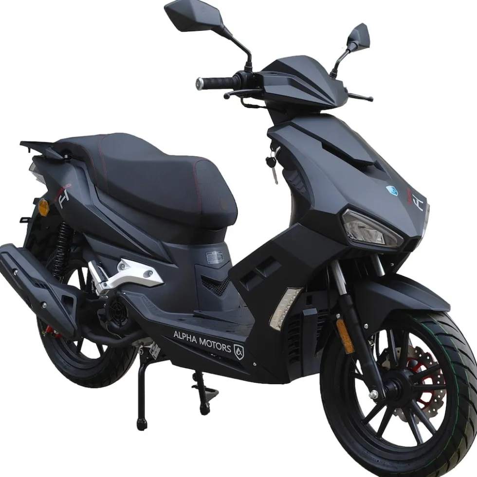 Alpha Motors Motorroller Mustang 125 ccm 85 kmh EURO 5+ mattschwarz