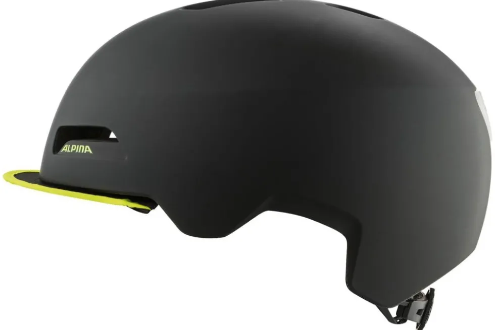 Alpina City-Helm Brooklyn schwarz/neongelb matt
