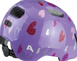 Alpina Kinder-Helm Ximo 2, purple hearts