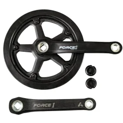 Amar Force 1 Kurbelgarnitur Fahrrad Kettenblatt 46 Zähne Fahrradkurbel 170 mm Kettenradgarnitur einfach Aluminium