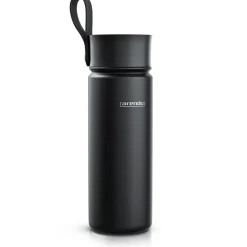 Arendo Thermoflasche 0,5 l, Edelstahl Isolierflasche, BPA-frei, für unterwegs, geschmacksneutral, hält kalt & warm