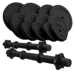 Artsport 2er Hantelset 20kg - Kurzhantel Set mit 2 Kurzhanteln, 12 Gewichte – Rutschfeste Griffe