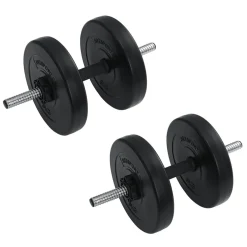 Artsport 3in1 Hantelset mit 2 Kurzhanteln, 1 Langhantel & 1 SZ Curlhantel – 12 Gewichte mit 60kg