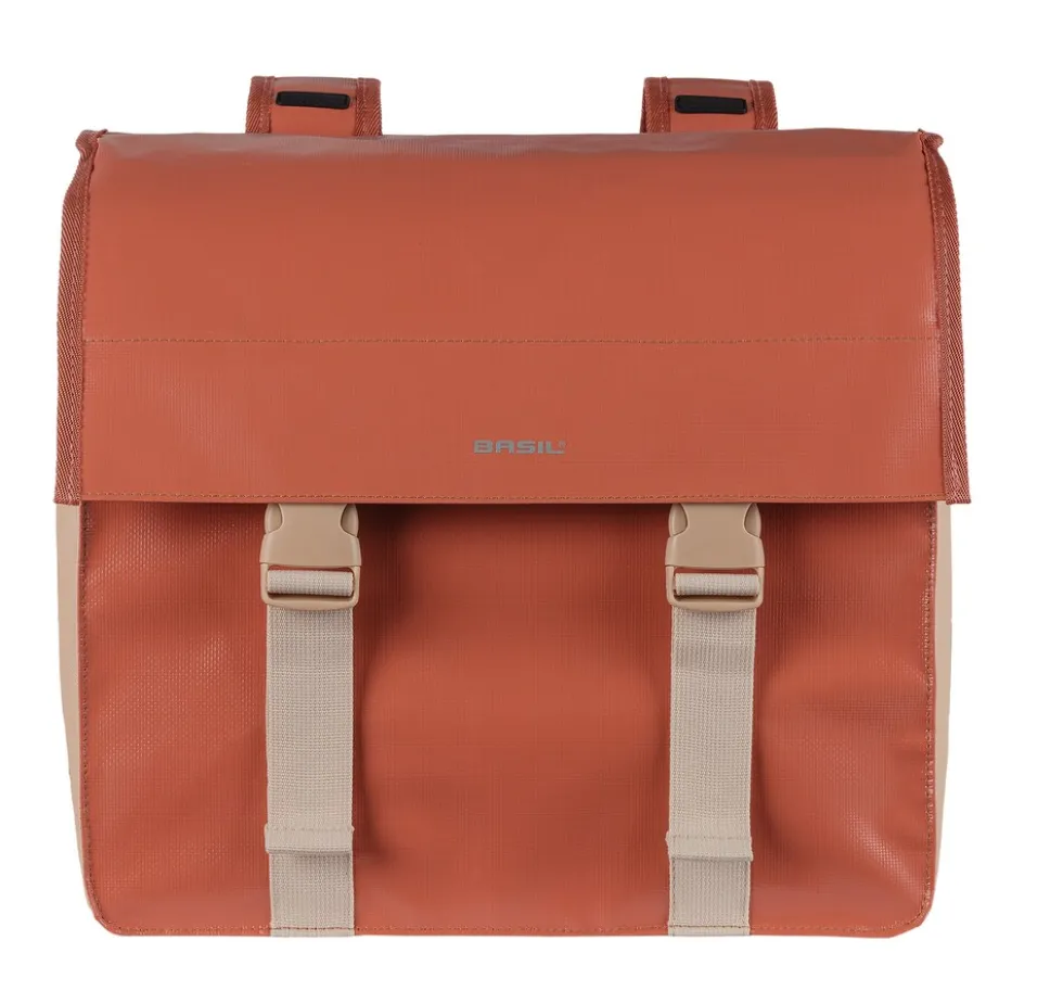 BASIL Doppelpacktasche "Urban Load", terra red/rose