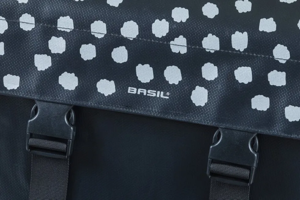 BASIL Doppelpacktasche "Urban Load",schwarz/weiß
