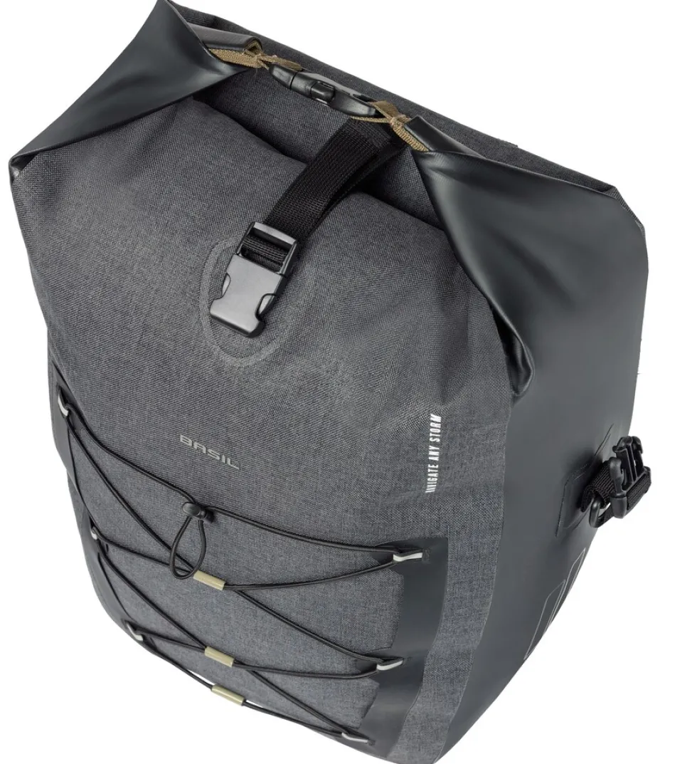 BASIL Fahrrad- Einzeltasche Navigator Storm L, grau