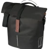 BASIL Gepäckträger Fahrradtasche "City MIK Studs", schwarz