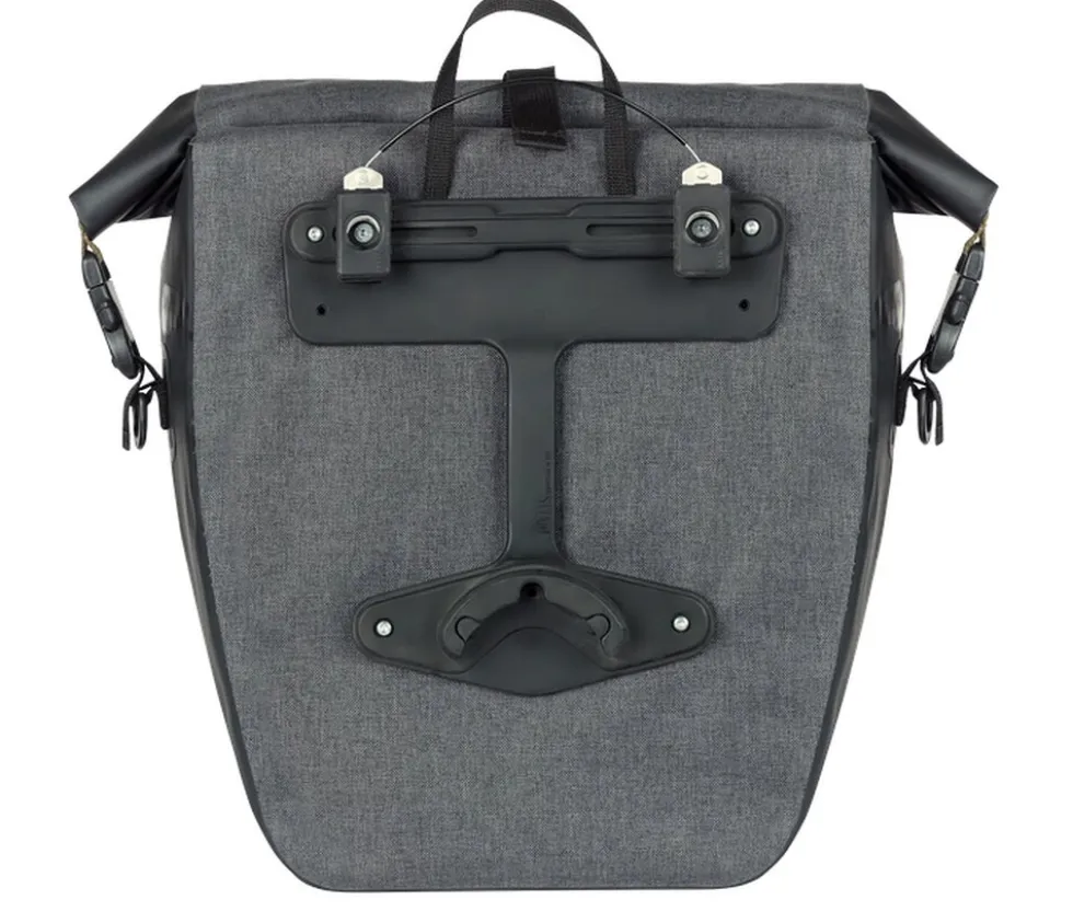 BASIL Gepäckträger-Tasche "Navigator Storm MIK Studs L", grau
