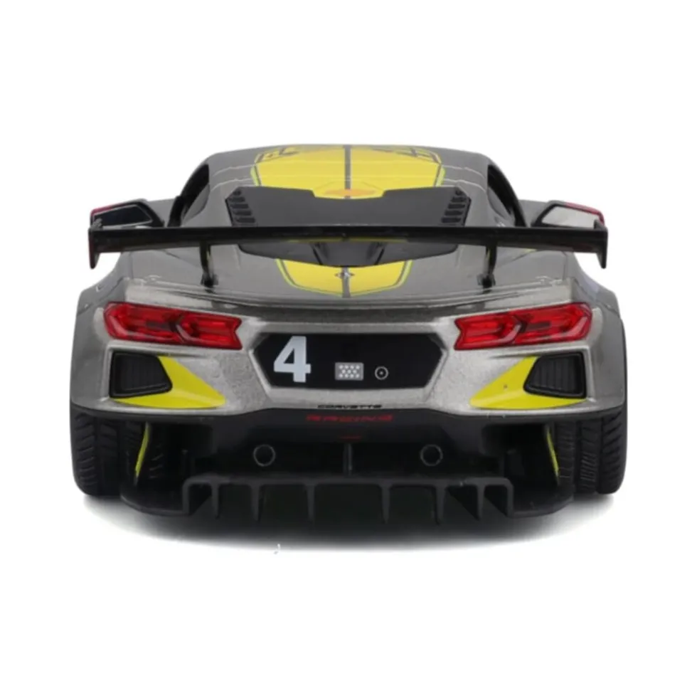 Bburago 18-28024 - Modellauto - Chevrolet Corvette C8R '20 (grau, Maßstab 1:24) Modell Auto