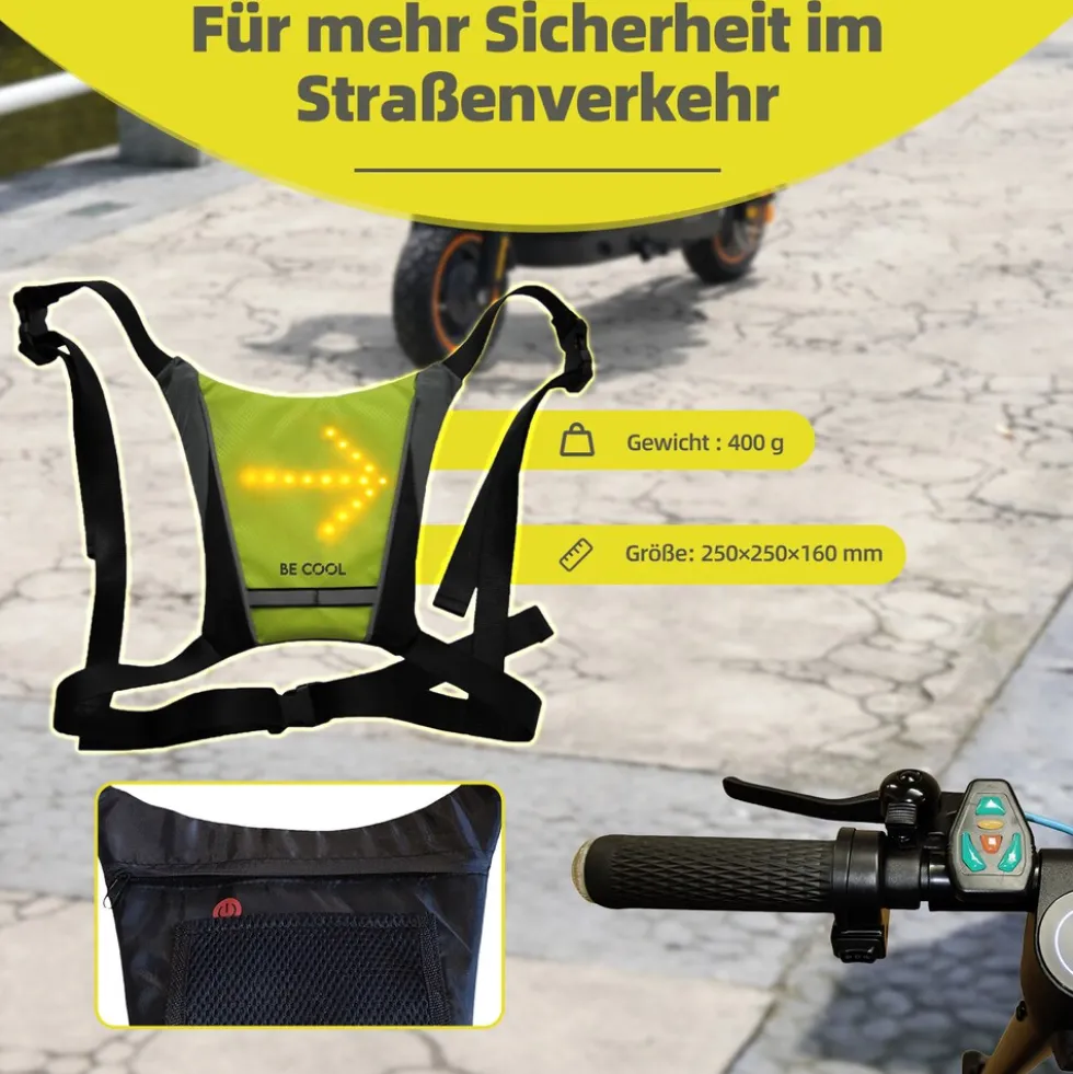 BE COOL Softpocket mit LED-Signalelement BC250PK02