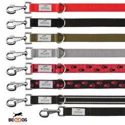 BedDog Hundeleine SPIKE verstellbar in 3 Längen Führleine, Laufleine