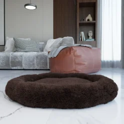 BENNO® Hundebett BALU Donut 70x70x16 cm, waschbar, rutschfest, Polyester, Polypropylen-Füllung, inkl. Kauknochen