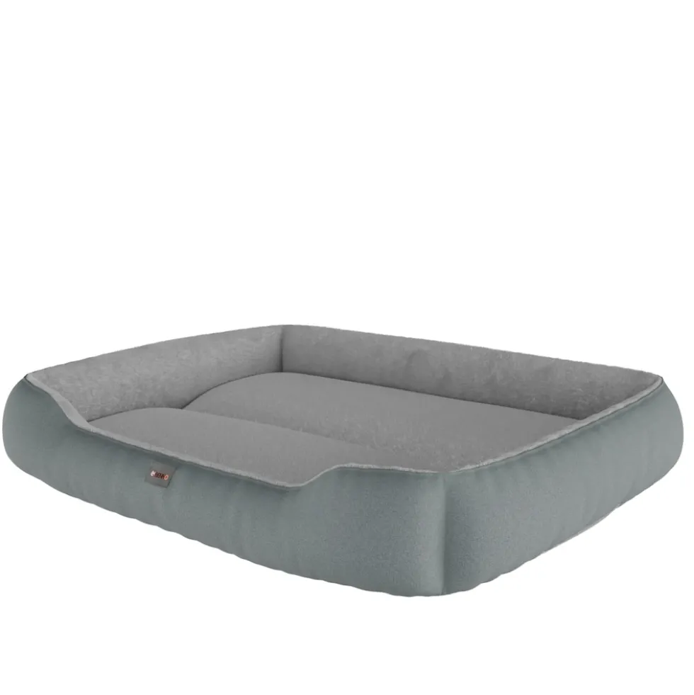 BENNO® Hundebett SAMMY 95x75x18 cm, quadratisch, Polyester, maschinenwaschbar, rutschfest, inkl. Kauknochen