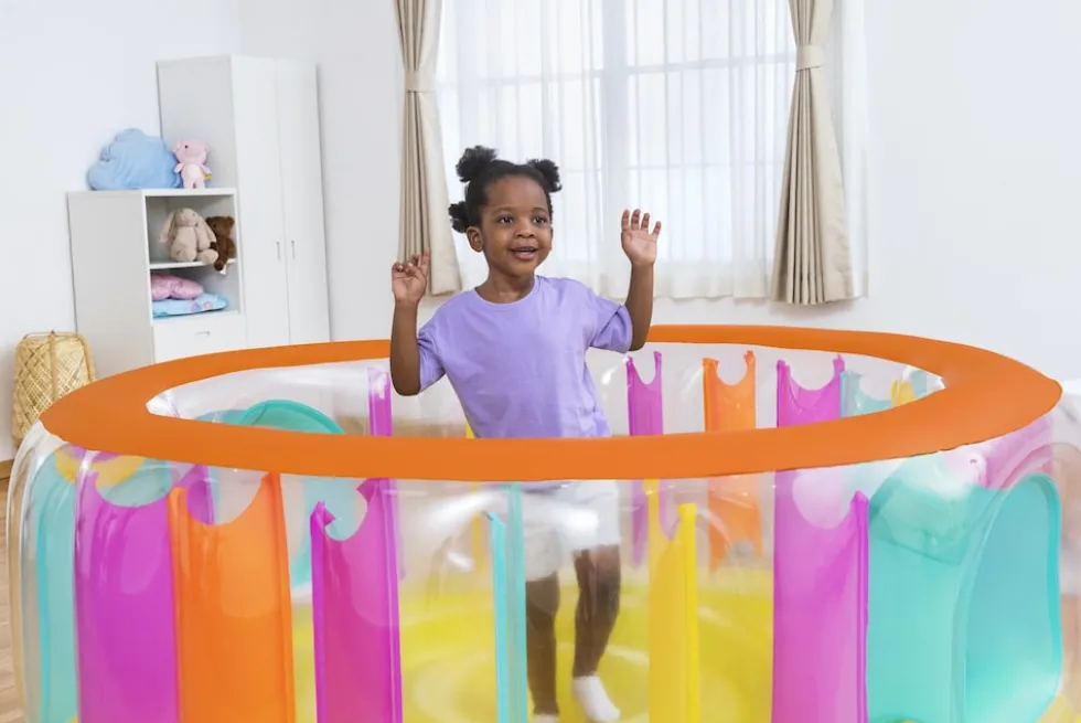 Bestway Hüpfburg BounceJam Kinder Indoor Outdoor 180cm Springburg Hüpfmatte