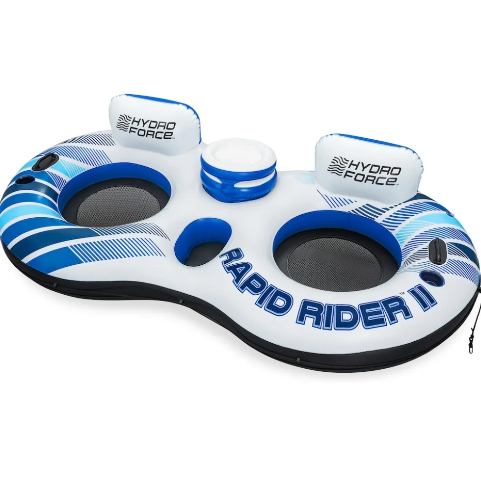 Bestway Schwimmring HydroForce RapidRider II 2Personen 251x132cm Schwimmreifen