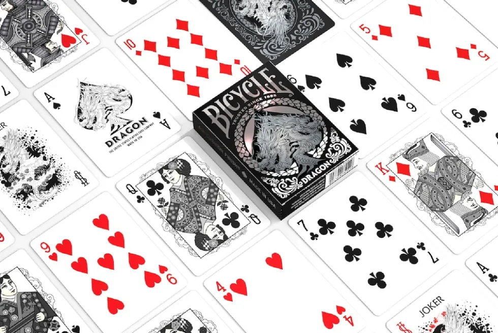 Bicycle® Kartendeck - Black Dragon Kartenspiel Spielkarten Pokerkarten Single Deck