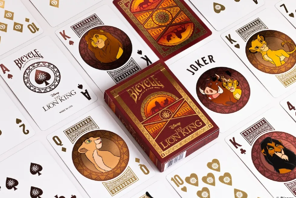 Bicycle® Kartendeck - Disney Lion King Kartenspiel Spielkarten Pokerkarten König der Löwen Single Deck