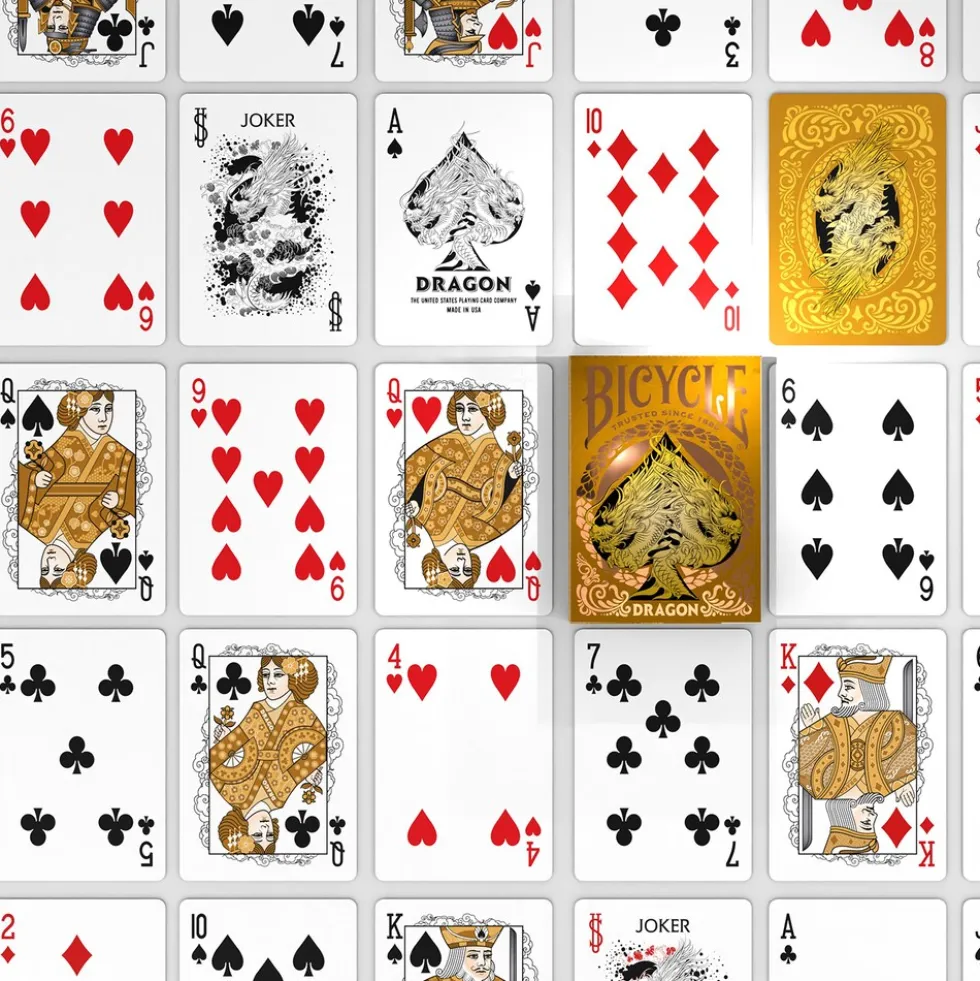 Bicycle® Kartendeck - Gold Dragon Kartenspiel Spielkarten Pokerkarten Single Deck