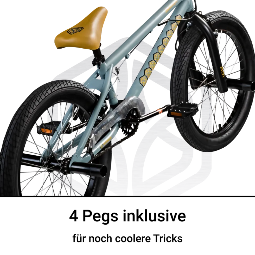 Bullseye Project 301 BMX 20 Zoll Bike Fahrrad 2 Pegs 360° Rotor Freestyle 20 Rad Jugendliche Erwachsene unisex für Tricks