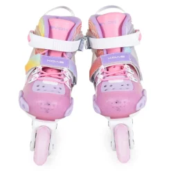 Byox Inliner Dizzy pink Glitzer PU-Räder Stoßdämpfer ABEC-5-Lager verstellbar M (Gr. 34-38)