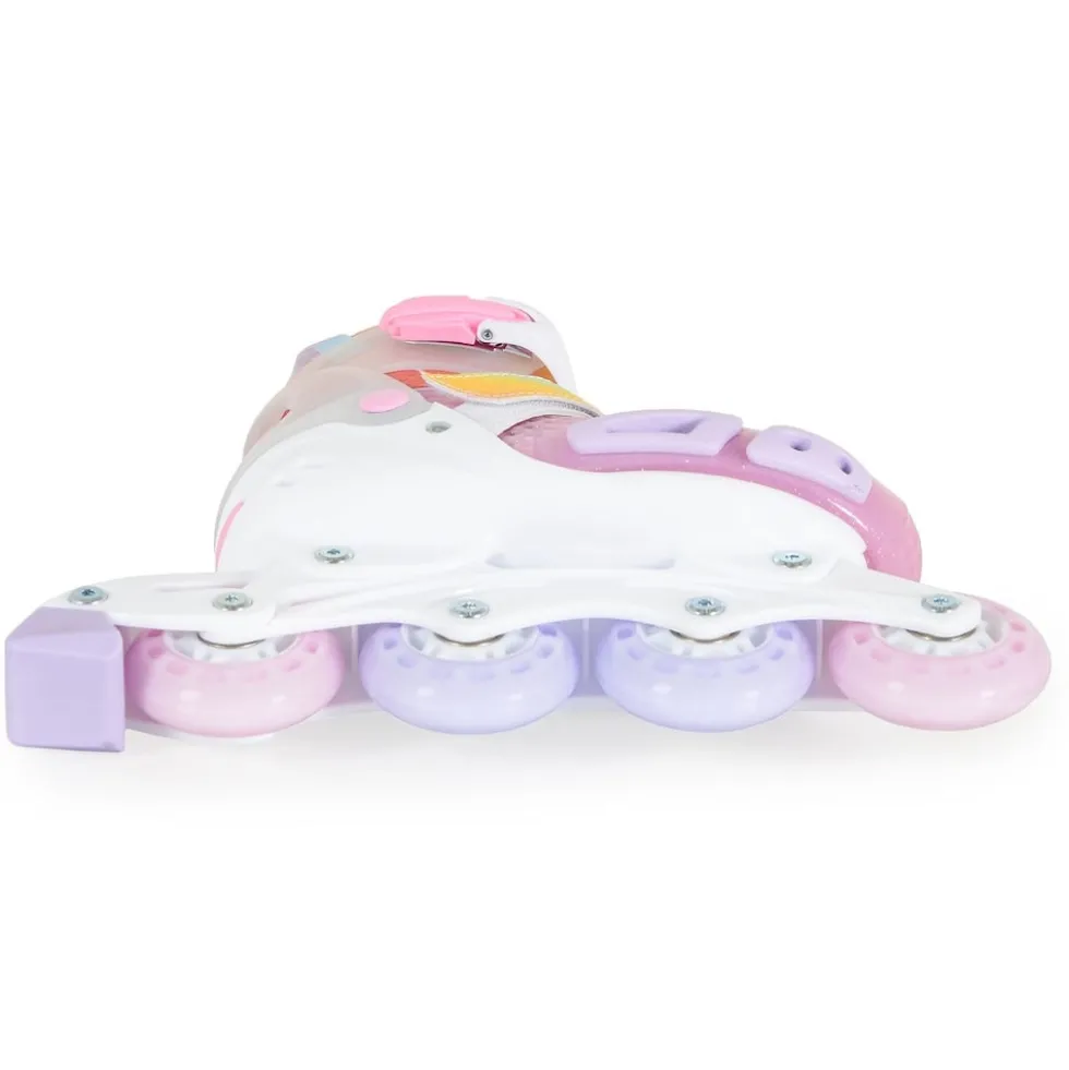 Byox Inliner Dizzy pink Glitzer PU-Räder Stoßdämpfer ABEC-5-Lager verstellbar M (Gr. 34-38)