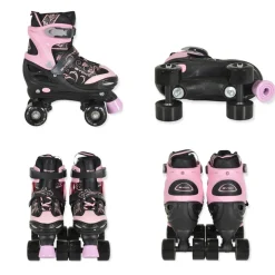 Byox Inliner 2 in 1 Double pink Rollschuhe, PU-LED-Räder, verschiedene Größen S (Gr.30-33)