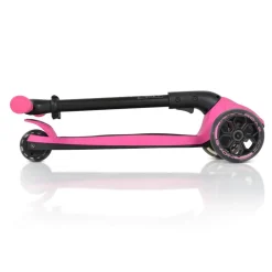 Byox Kinderroller Bolt 3 Räder, höhenverstellbar, klappbar, PU-Räder, ABEC-9 rosa
