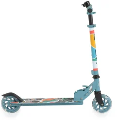Byox Kinderroller Miracle faltbar LED-PU-Räder ABEC-7 Klingel Höhe einstellbar blau