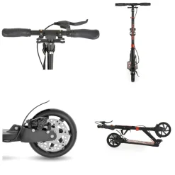 Byox Kinderroller Plexus klappbar Bremse Stoßdämpfer Flaschenhalter bis 100 kg black
