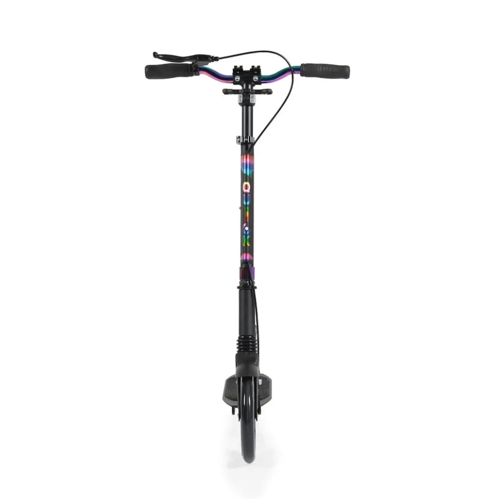 Byox Kinderroller Quick klappbar, Handbremse, Seitenständer, LED-Scheinwerfer schwarz