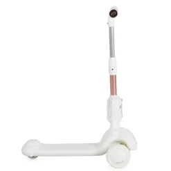 Byox Kinderroller Velvet Royal 2 in 1 Laufrad Musik- und Lichteffekte Fußstütze weiß