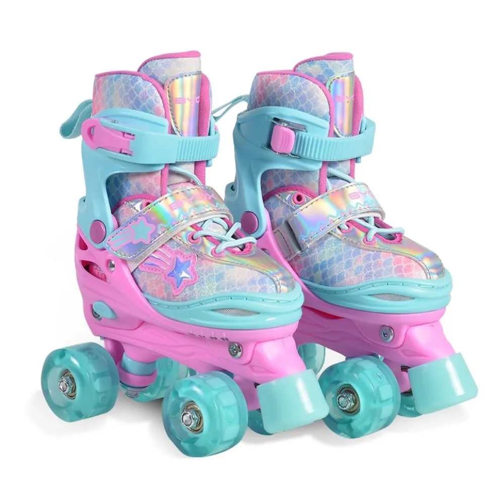 Byox Rollschuhe Ariel, leuchtende PU-Rollen, ABEC-5 Lager, Größe L (38-41)