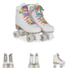 Byox Rollschuhe Donna weiß, PU-Rollen mit Glitzer, ABEC-5 Lager, versch. Größen Gr. 27-30