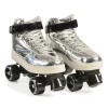 Byox Rollschuhe Silver PVC-Räder Sohle mit Licht Lager 608ZB Größe M (35-36)