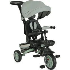 Byox Tricycle Explore 3 in 1 Dreirad umkehrbarer Sitz Schiebegriff Körbe Pedale hellgrün