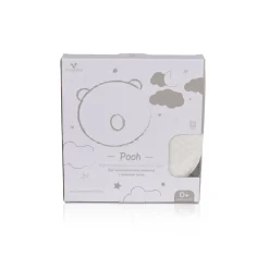 Cangaroo Babykissen Pooh ergonomisch 27 x 24 x 3 cm, Memory-Schaum, ab Geburt weiß