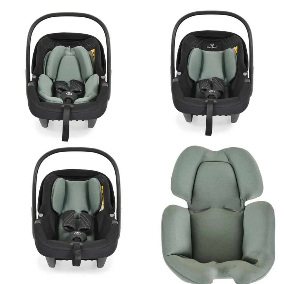 Cangaroo Babyschale Macan i-Size (40 - 83cm) Gruppe 0+, verstellbare Kopfstütze grün
