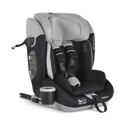 Cangaroo Kindersitz Force i-Size (76-150cm) Isofix, Getränkehalter, Top Tether grau