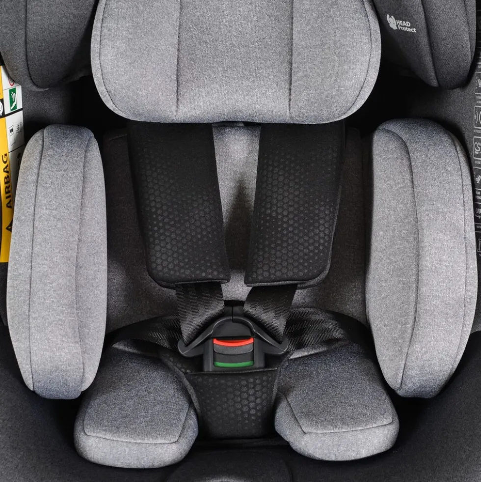 Cangaroo Kindersitz Hoku i-Size (40-150cm) Gruppe 0+/1/2/3, Isofix, Stützfuß grau